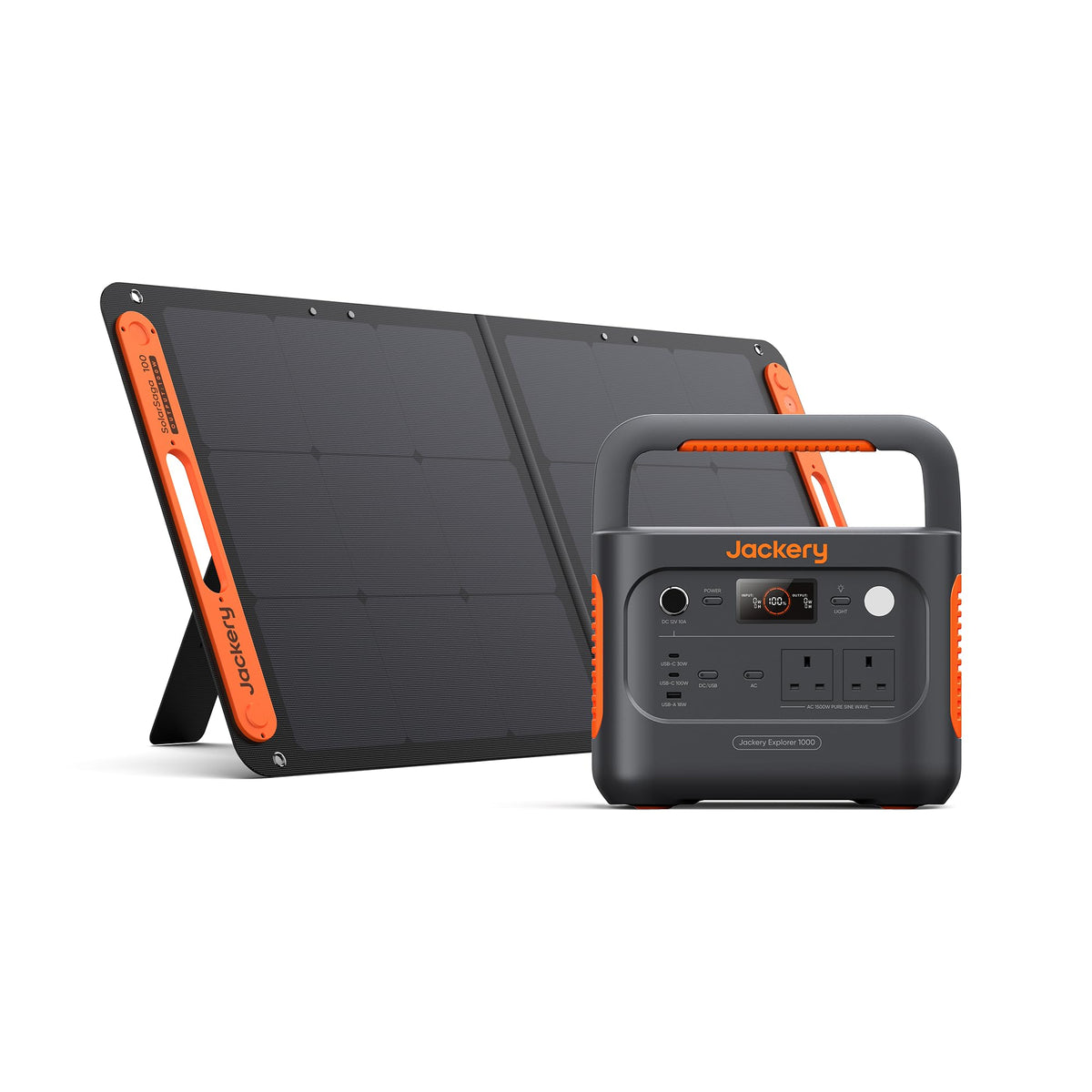 1070WH 2 W Portable Power Station - LiFePO4 Battery Solar Generator for RV