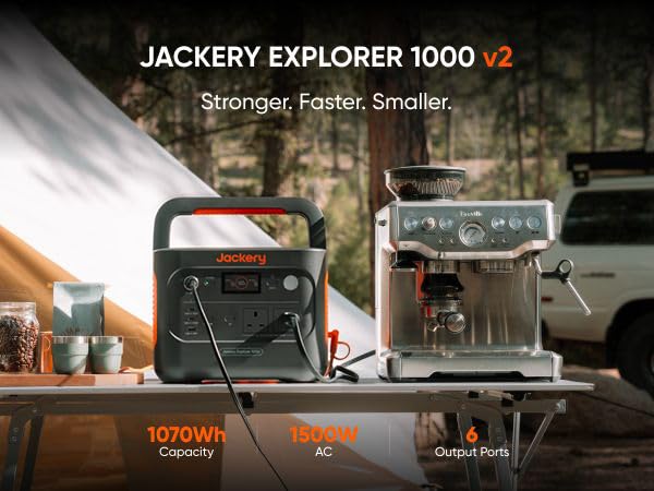 1070WH 2 W Portable Power Station - LiFePO4 Battery Solar Generator for RV